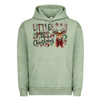 Pigment Oil Green little miss christmas Urban Hoodie - CowhideDigitalArt