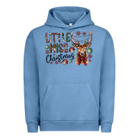 Pigment Pebble Blue little miss christmas Urban Hoodie - CowhideDigitalArt