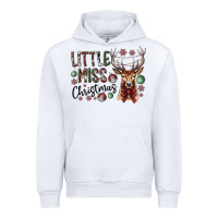 White little miss christmas Urban Hoodie - CowhideDigitalArt