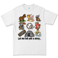 White let me tell you a story Premium Tee - MaliasSmallBusiness