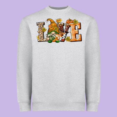 Love Gnome Heavyweight Sweatshirt Designed By Texasbilliewilder