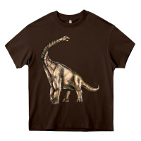Chocolate Brown Brachiosaurus Heavy Core Tee - LillyAllenDesigns
