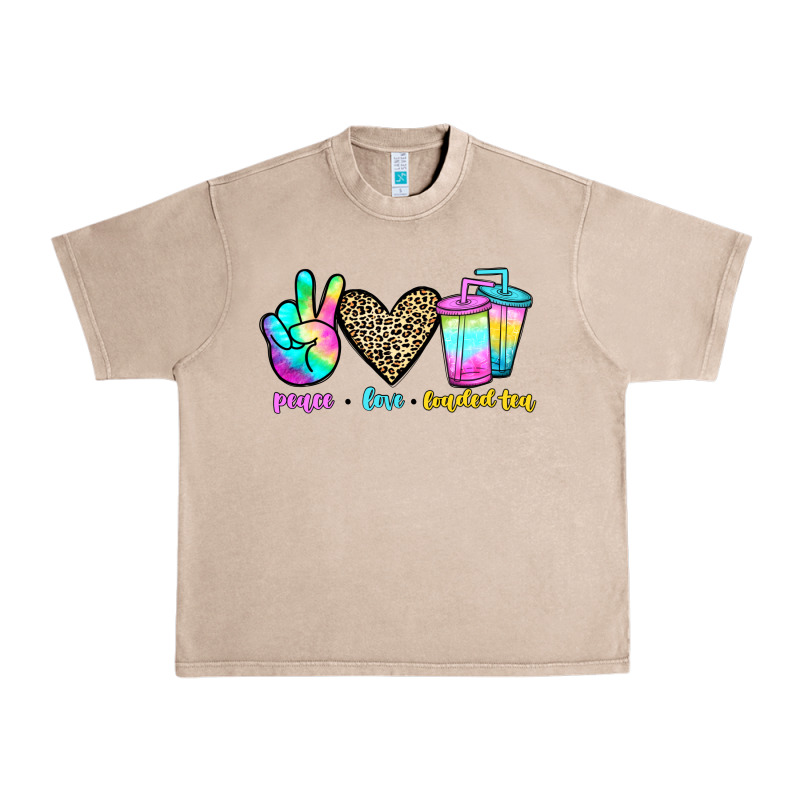 Peace Love Loaded Tea Urban Heavy Tee by JahusDesignShop | Teevron
