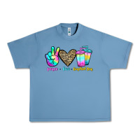 Pebble Blue peace love loaded tea Urban Heavy Tee - JahusDesignShop