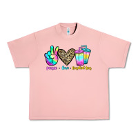 Salmon peace love loaded tea Urban Heavy Tee - JahusDesignShop