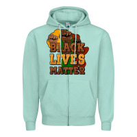 Seafoam black lives matter Zipper Hoodie - HowdyJamesFarm