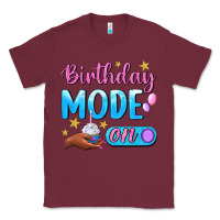 Burgundy Birthday Mode On Classic Tee - BundleAndBundleShop