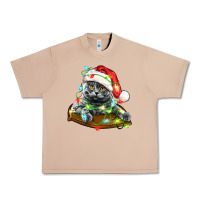 Burro christmas scottish fold cat Urban Heavy Tee - LillyAllenDesigns