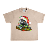 French Oak christmas scottish fold cat Urban Heavy Tee - LillyAllenDesigns