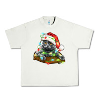 Pistachio christmas scottish fold cat Urban Heavy Tee - LillyAllenDesigns