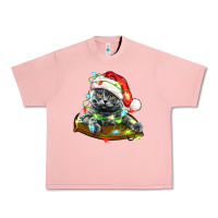Salmon christmas scottish fold cat Urban Heavy Tee - LillyAllenDesigns