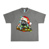 Tornado christmas scottish fold cat Urban Heavy Tee - LillyAllenDesigns