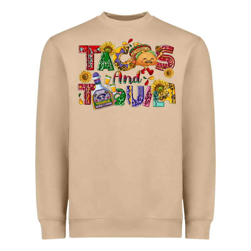 Tacos And Tequila Heavyweight Sweatshirt by NancyCooperArtShop | Teevron