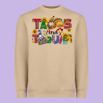 Tacos And Tequila Heavyweight Sweatshirt Designed By Nancycooperartshop