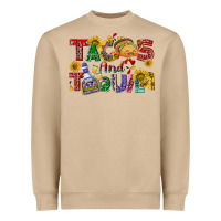 Mushroom Tacos and tequila Heavyweight Sweatshirt - NancyCooperArtShop