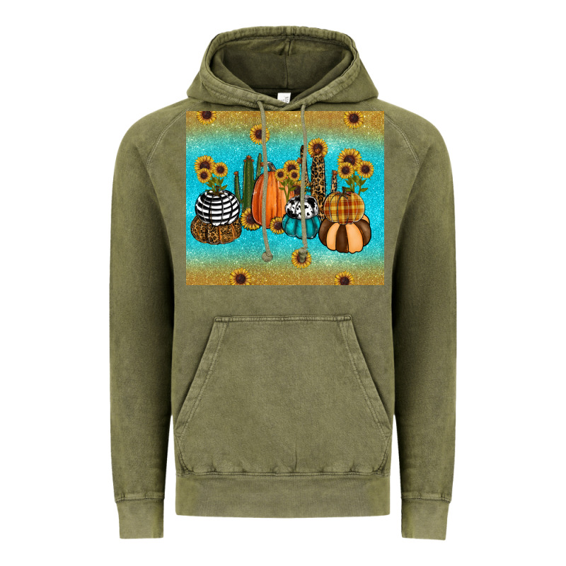 Fall Pumpkin Tumbler Vintage Hoodie by RanaPortraitStore | Teevron