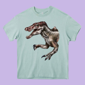 Spinosaurus Face Heavy Core Tee Designed By Lillyallendesigns