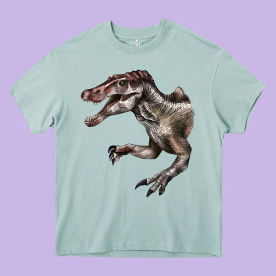 Spinosaurus Face Heavy Core Tee Designed By Lillyallendesigns