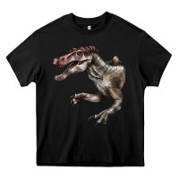 Black Spinosaurus Face Heavy Core Tee - LillyAllenDesigns