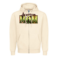 Sandshell American Mom Mother's Day Zipper Hoodie - CowGirlArtShop