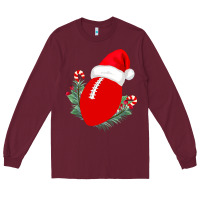 Burgundy Christmas Football Long Sleeve Tee - Bettercallsaul