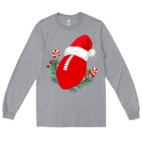 Heather Grey Christmas Football Long Sleeve Tee - Bettercallsaul