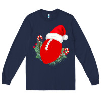 Navy Christmas Football Long Sleeve Tee - Bettercallsaul