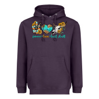 Plum peace love bull skull bbs Heavyweight Hoodie - BundleAndBundleShop
