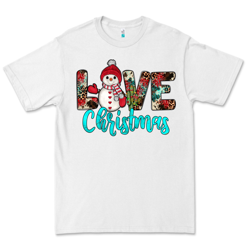 Love Christmas Snowman Premium Tee by JahusDesignShop | Teevron
