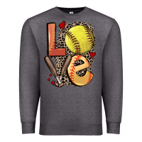 Charcoal Heather love softball Premium Sweatshirt - FaDigitalArtStudio