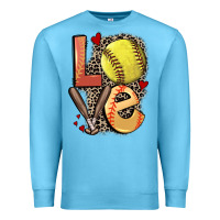 Ocean Blue love softball Premium Sweatshirt - FaDigitalArtStudio