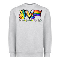 Peace Love Equality Heavyweight Sweatshirt | Teevron