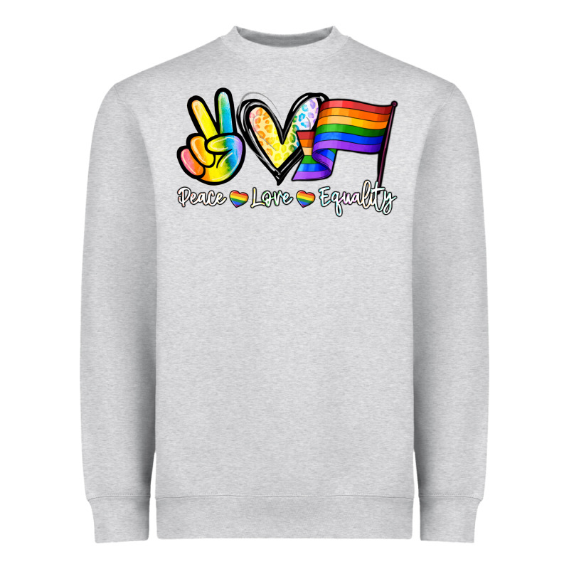 Peace Love Equality Heavyweight Sweatshirt by NancyCooperArtShop | Teevron
