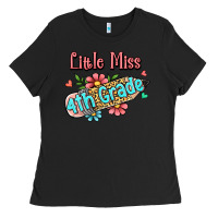 Black little miss fourth grade Ladies Tee - Jasminsmagicworld