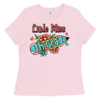 Bubblegum Pink little miss fourth grade Ladies Tee - Jasminsmagicworld