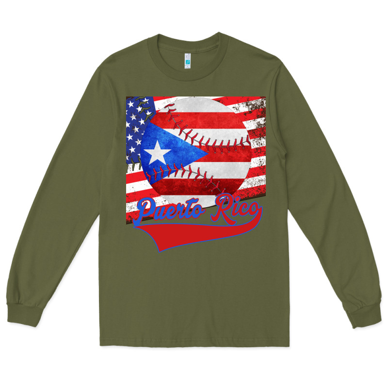 Puerto Rico Baseball Long Sleeve Tee by Bettercallsaul | Teevron