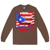 Chestnut Puerto Rico Baseball Long Sleeve Tee - Bettercallsaul