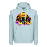 Blue Mist softball grandma Premium Hoodie - OliviaCreatesArt