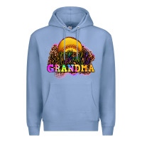 Colony Blue softball grandma Premium Hoodie - OliviaCreatesArt