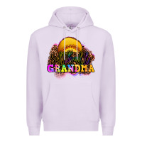 Lilac softball grandma Premium Hoodie - OliviaCreatesArt