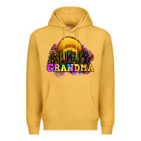 Mustard softball grandma Premium Hoodie - OliviaCreatesArt