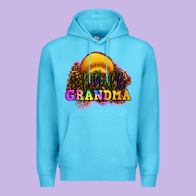 Softball Grandma Premium Hoodie Designed By Oliviacreatesart