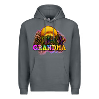 Rock softball grandma Premium Hoodie - OliviaCreatesArt