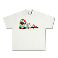 Pistachio christmas siamese cat Urban Heavy Tee - LillyAllenDesigns