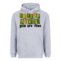 Heather Grey shut up liver you are fine Heavyweight Hoodie - FaDigitalArtStudio