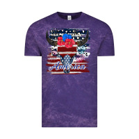 Cloud Purple bull skull america Vintage Tee - JahusDesignShop