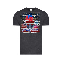 Vintage Black bull skull america Vintage Tee - JahusDesignShop