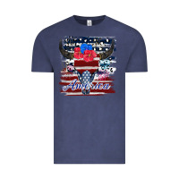 Vintage Denim bull skull america Vintage Tee - JahusDesignShop