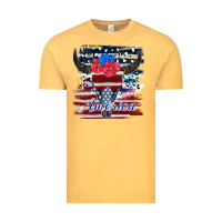 Vintage Mustard bull skull america Vintage Tee - JahusDesignShop