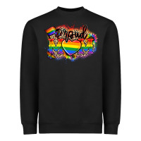 Black Proud Mom leopard Heavyweight Sweatshirt - NancyCooperArtShop